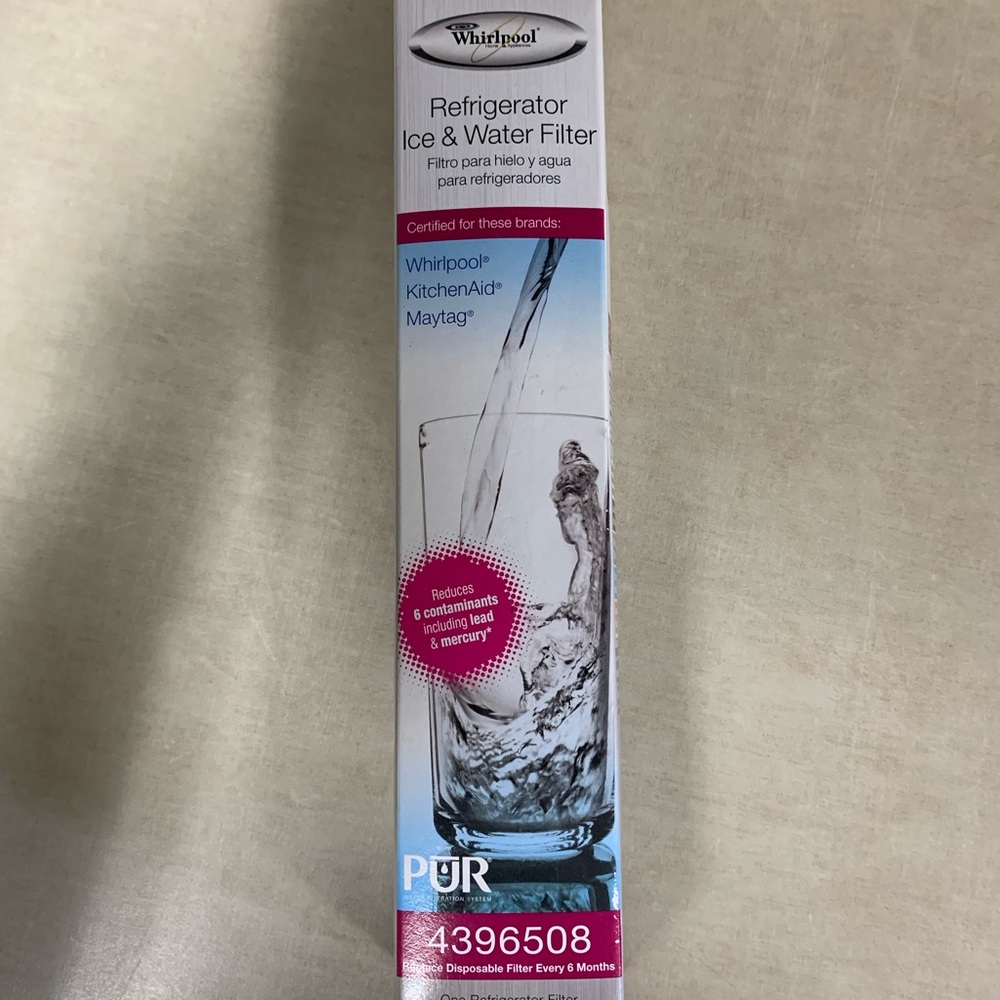Whirlpool refrigerator water filter new 4396508